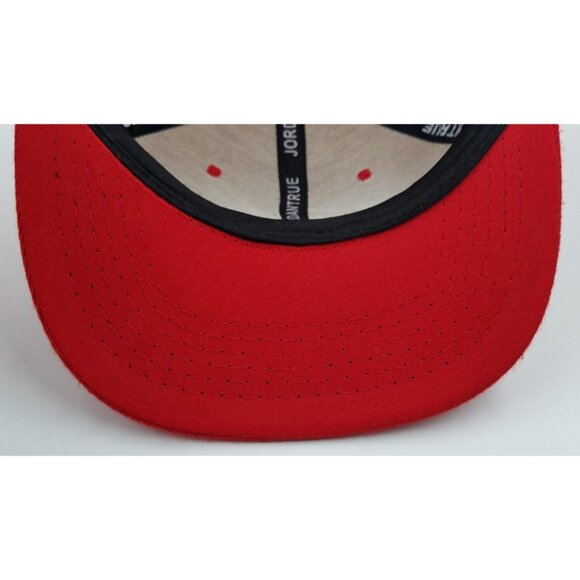 Air Jordan True Jumpman Flight NBA Red 100% Wool Adjustable Snapback Hat Cap - Picture 9 of 14